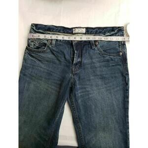 Free People men Blue Modern Jeans frayed hem size 29